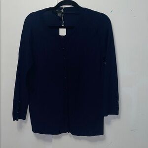 Audrey & Grace Navy Blue Cardigan Large